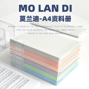 Папка для документов A4 Morandi Color от Mo Landi, мягкий тон binder A4, 10–100 страниц