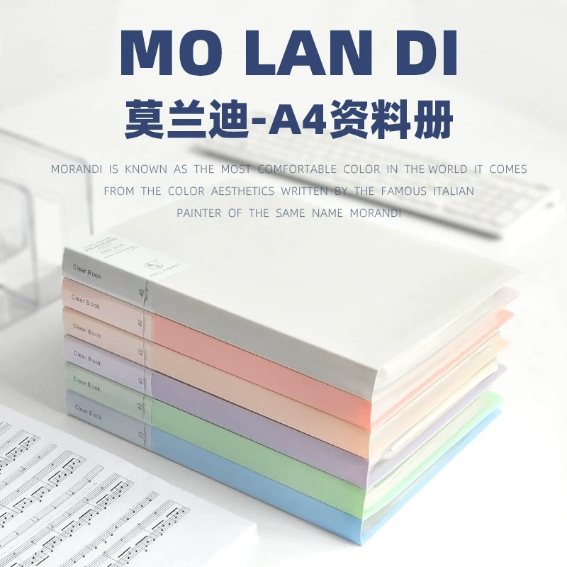 Папка для документов A4 Morandi Color от Mo Landi, мягкий тон binder A4, 10–100 страниц