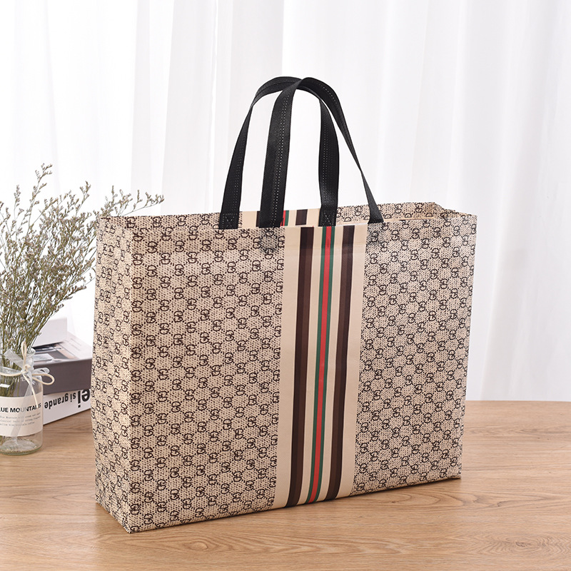 无纺布袋定 做覆膜无纺布服装地摊购物袋彩印无纺布手提袋定 制