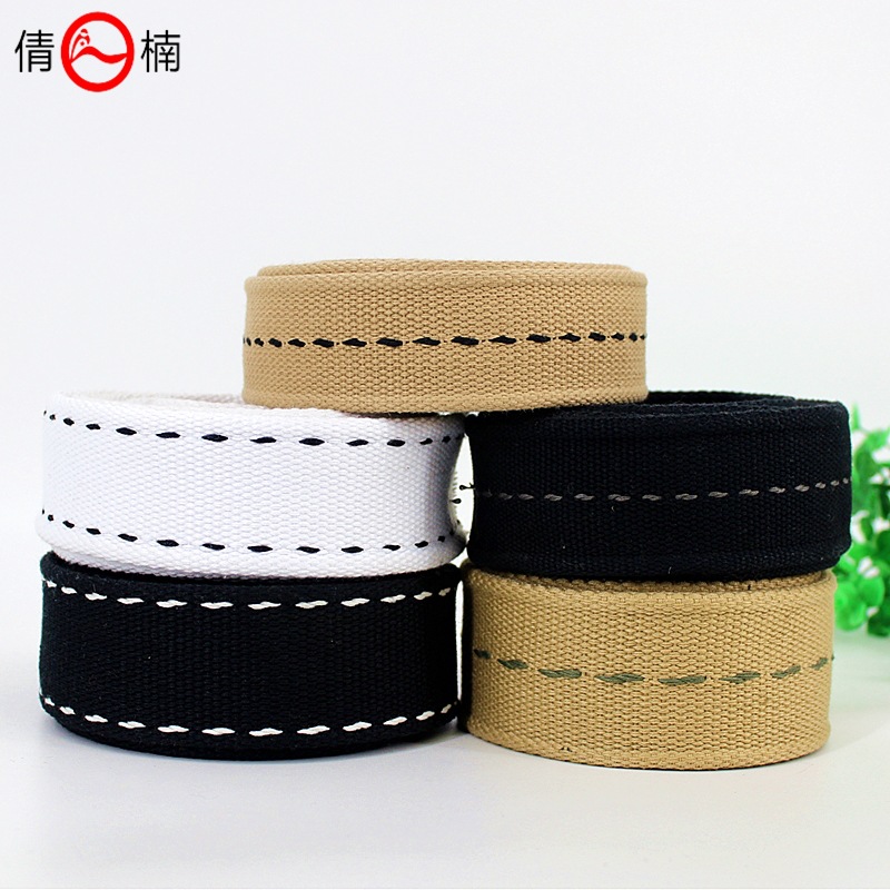 厂家直供38/43/45/48mm宽两股加厚涤棉织带帆布腰带箱包背带辅料