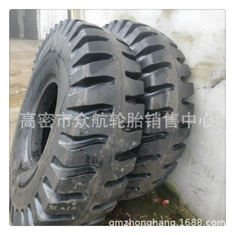 供应18.00-25 E-4花纹 港口机械轮胎 加深 羊角花纹矿用轮胎