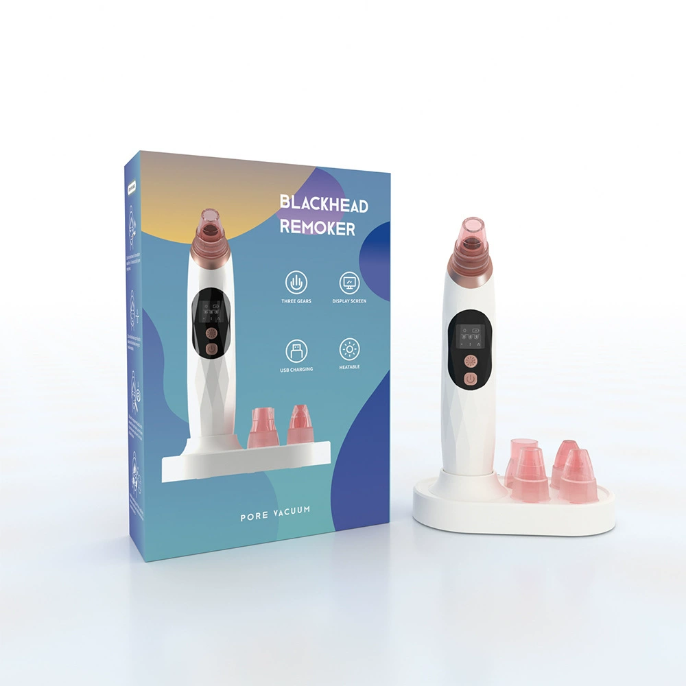 Устройство для чистки пор Blackhead Remover (KS-20012) — портативный вакуумный очиститель пор, USB-перезаряжаемый, силиконовые насадки