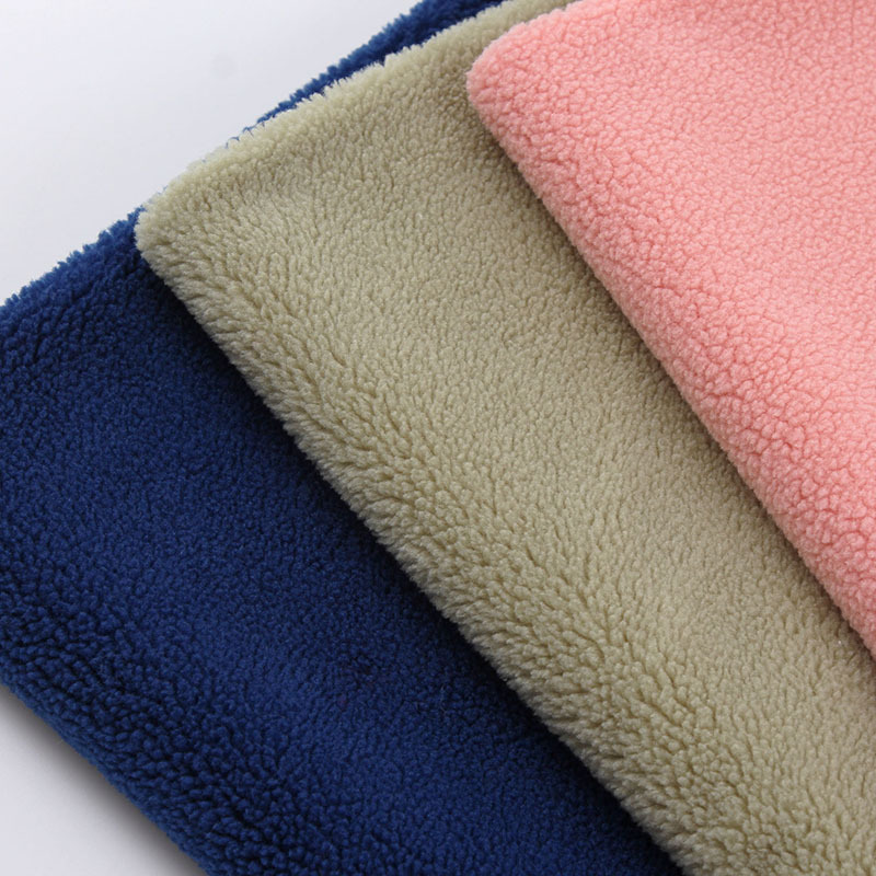 厂家直销现货供应颗粒羊绒 全涤纶 秋冬套装鞋材辅料批发