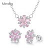 Fashionable set, decorations, zirconium, pendant, necklace and earrings, 2023, suitable for import, flowered, Amazon, light luxury style