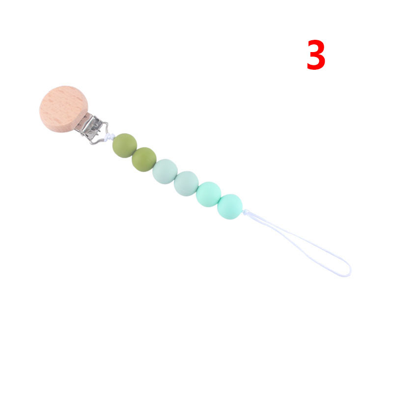 Bebé suministros de haya juguete mordedor bebé chupete de silicona pezón anti-gota cadena Amazon AliExpress Venta caliente