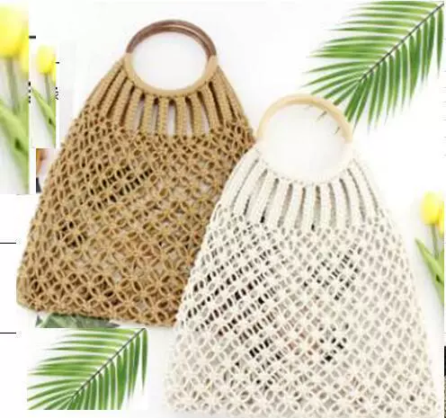 Brand beach mesh bag for leisure