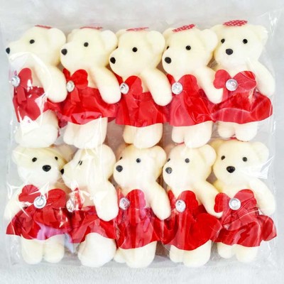 Oso de hielo 10 colores boda peluche juguete muñeca actividad pequeño regalo boda tirando muñeca de dibujos animados