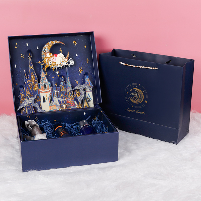 스카이 시티 (빈 상자); 입체 선물 상자 선물 가방 카드 (32*28*11 cm)