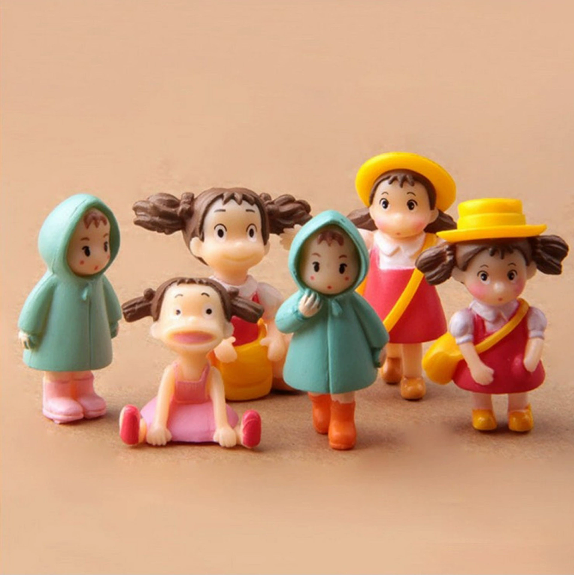 Девушка Орнамент Мох Микро Пейзаж Q Версия Xiaomei Плащ для бега Xiaomei Орнамент Рюкзак для девочек Серия