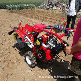 大葱种植的开沟覆土一体机 果园开沟机图片 柴油田园管理机价格