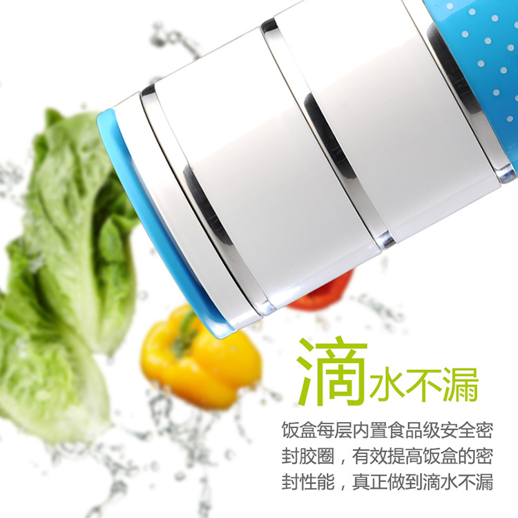 Stall Source of goods Stainless steel heat preservation Lunch box seal up Leak proof Bento Box Heat insulation barrel lovely student work Lunch box