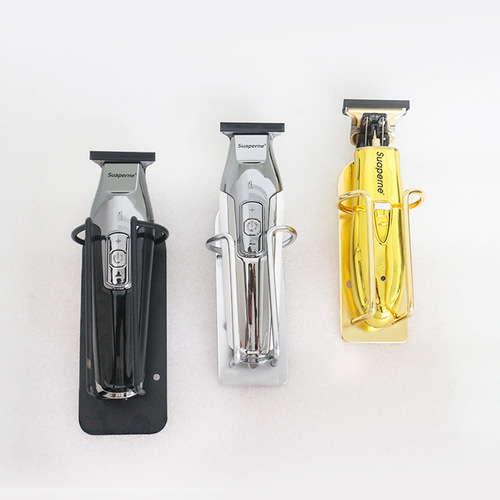 Wholesale household electric hedge trimmer hook stand stainless steel storage rack hair tool holder wall display rack