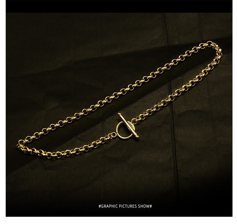 Mode Übertrieben Ot Schnalle Schlüsselbein Frauen Halskette display picture 11