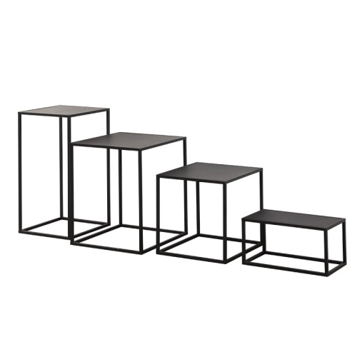 Clothing store high and low flow counter, shopping mall shoe and bag display stand, showcase, island table, flower shop, wrought iron fashionable display rack