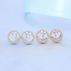 Universal cute earrings, Korean style, silver 925 sample, simple and elegant design