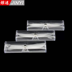 老花鏡透明眼鏡盒塑料近視鏡盒超輕便攜老花眼睛盒男女收納盒批發