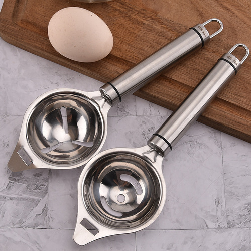 304 stainless steel egg white separator, long handle egg yolk separator, egg leaker, egg separator, kitchen tools