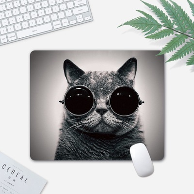 貓咪/槍械/玫瑰花跨境鼠標墊 18*22*0.2厘米 來圖定制 廣告鼠標墊