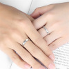 Silver ring for beloved suitable for men and women, Japanese and Korean, simple and elegant design, Birthday gift