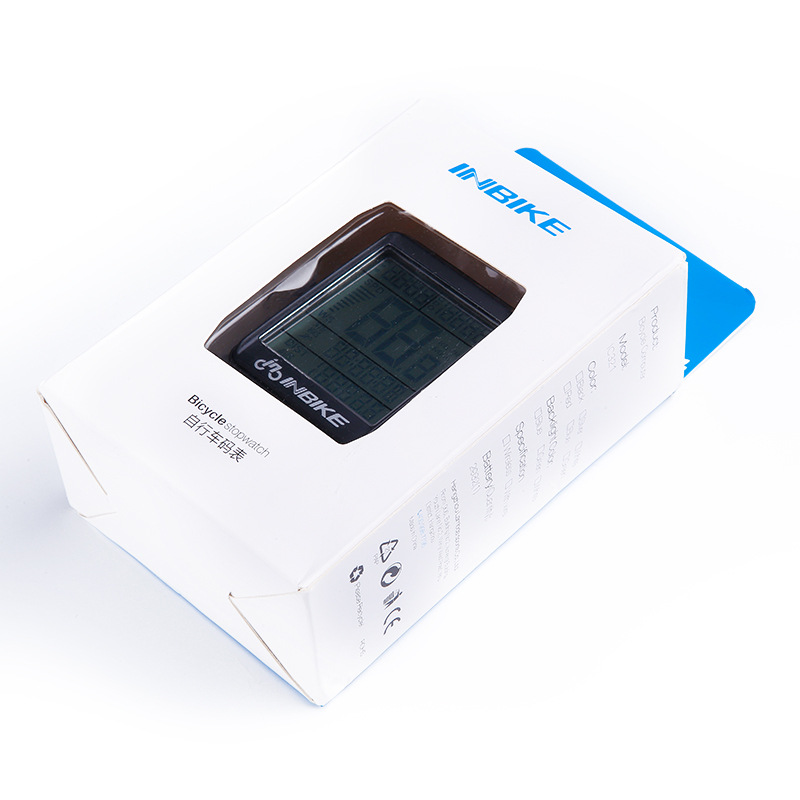 INBIKE跨境电商英文版里程测试表 山地自行车码表测速仪批发