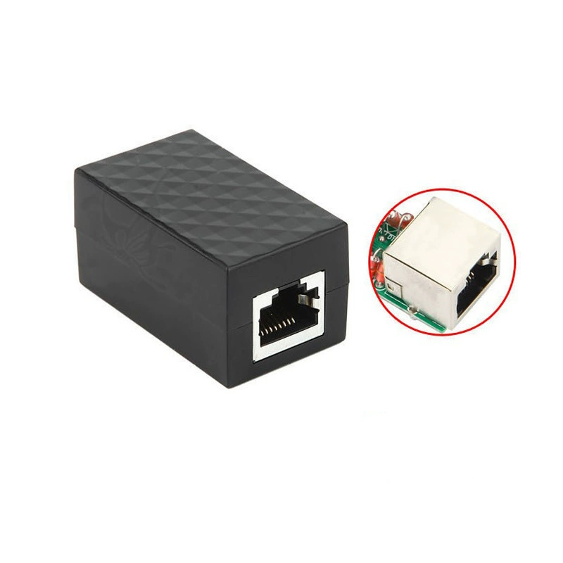 Сетевая прямая головка RJ45 Сетевой кабель Разъем соединительной сети Двухсторонний Сетевой кабель для расширения