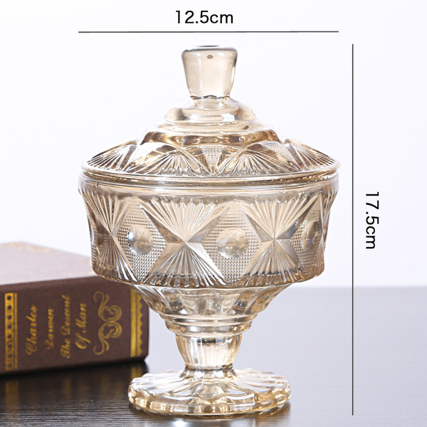 European -style luxury crystal glass sugar tank storage jewelry…