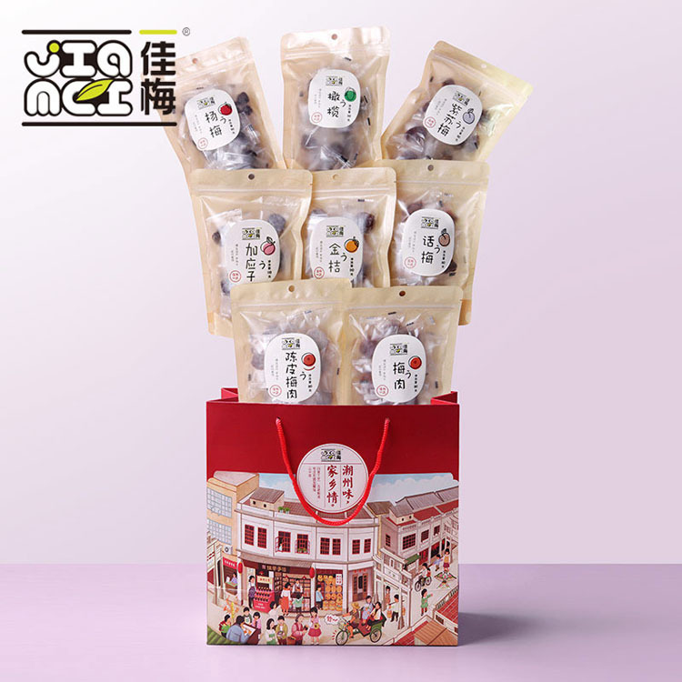 佳梅 蜜饯果脯零食大礼包 话梅肉果干果脯多口味720g 年货送礼|ms
