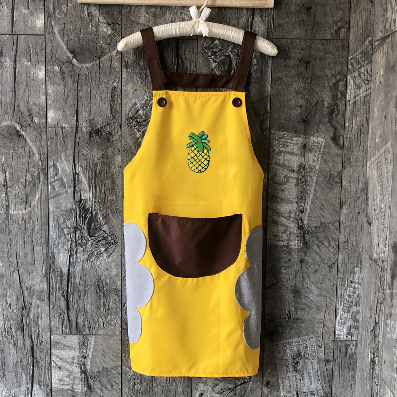 Delantal de cocina de mano borrable antiincrustante para el hogar anti-aceite de cocina de moda para mujeres japonesas ropa de trabajo para hombres adultos domésticos