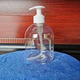 厂家直销500毫升PET免洗凝胶洗手液分装瓶 按压式洗手液空瓶子