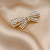 Hairgrip from pearl with bow, hairpin, brand South Korean goods, Korean style, internet celebrity