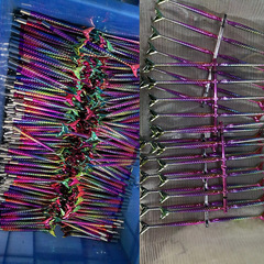 Embroidery beautiful mermaid hand-painted pen holder, hand-milled mist pen, embroidery brow, embroidery brow, floating brow pen