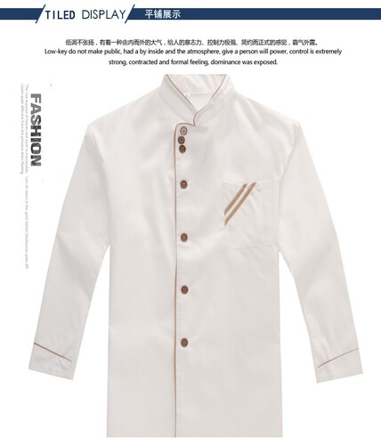 Chef's short-sleeved summer breathable white hotel work clothes half-sleeved long-sleeved kitchen work clothes