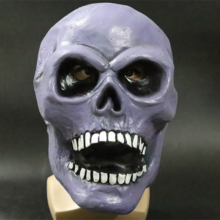 Halloween cráneo máscara horror scary truco de látex tocados cabeza del cráneo de color casa embrujada bar vestir Accesorios