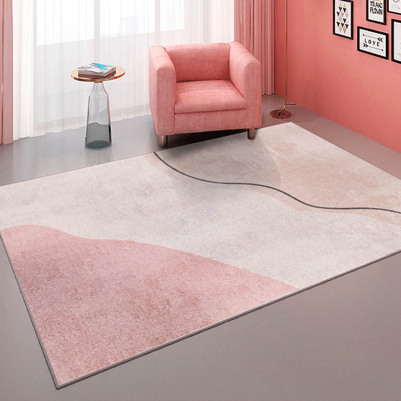 后现代轻奢地毯客厅茶几垫北欧地毯卧室床边毯满铺抽象艺术ins风