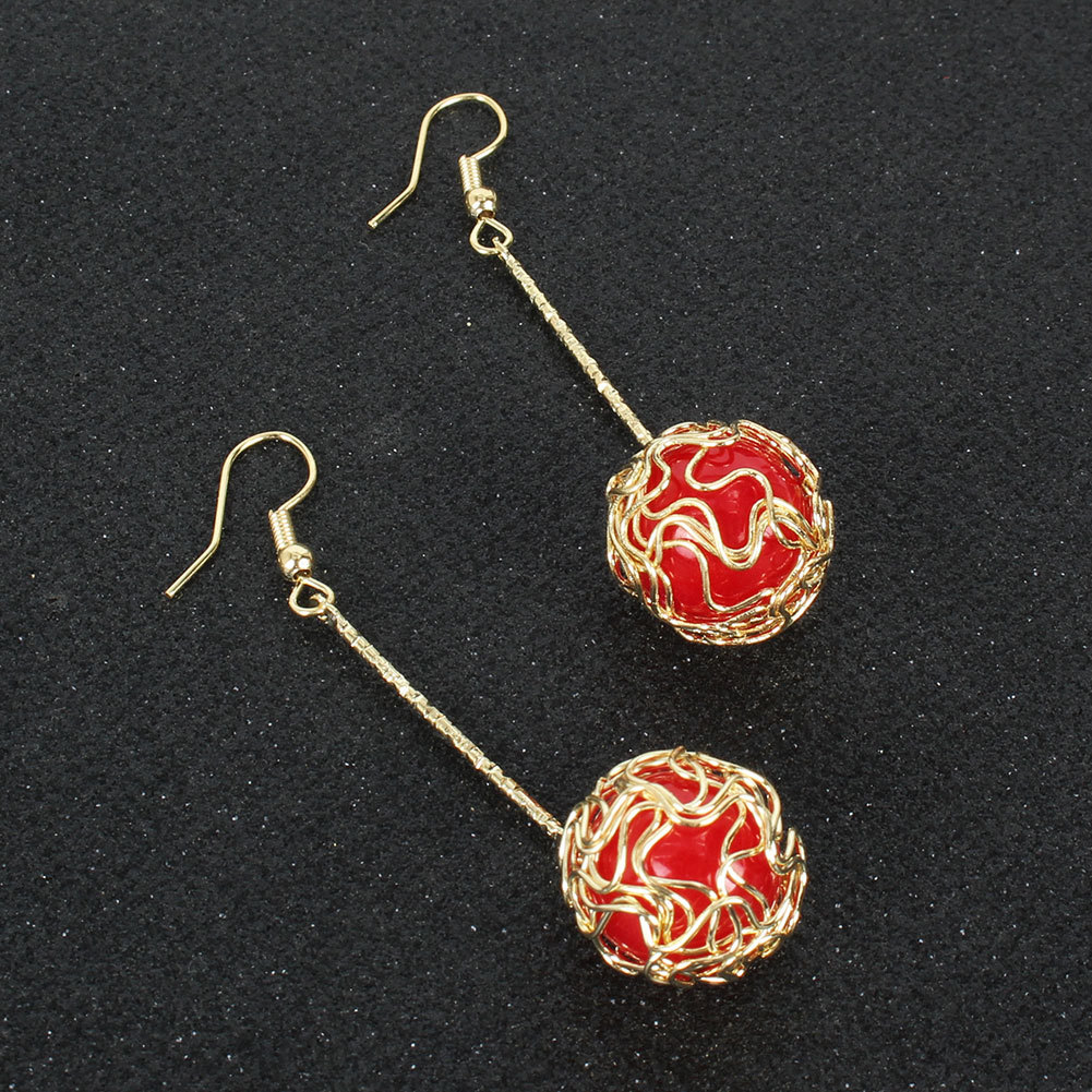 Lady Fashion Ethnic Style Geometric Plating Alloy No Inlaid Earrings display picture 3