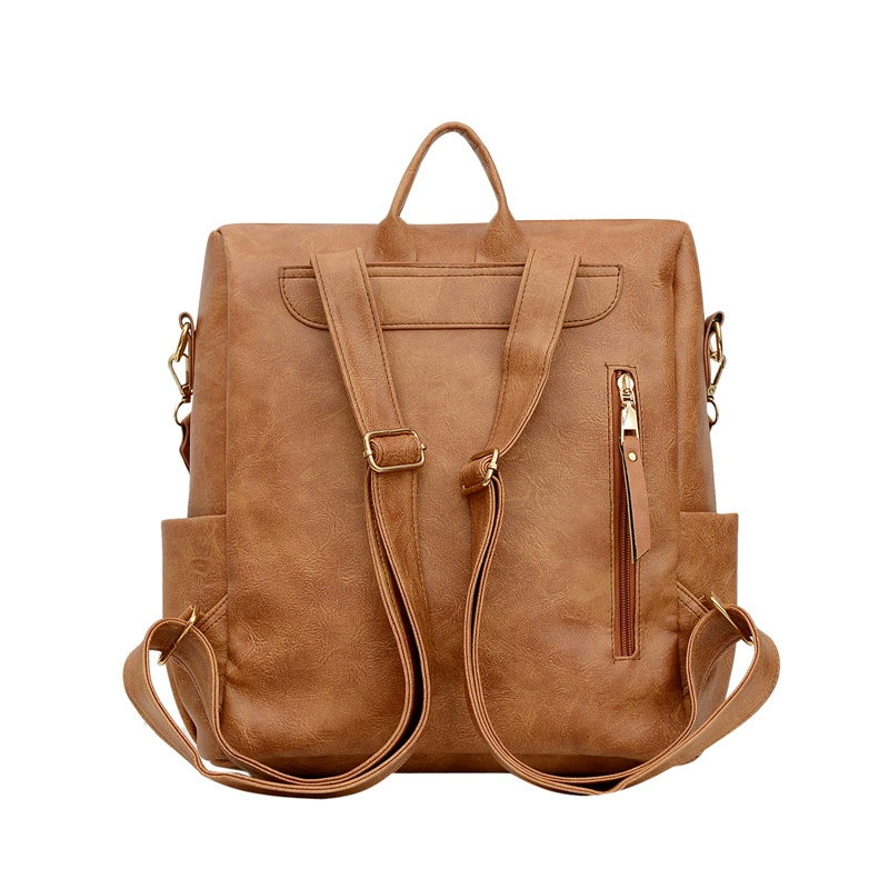 Matte polyurethane ethnic retro capacious backpack, wholesale, ethnic style, with embroidery