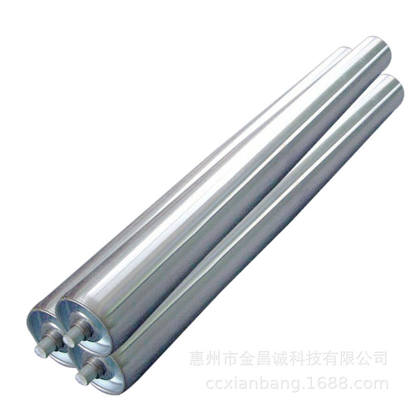仓库物流分拣机卸货输送设备配件托辊无动力不锈钢镀锌流水线滚筒
