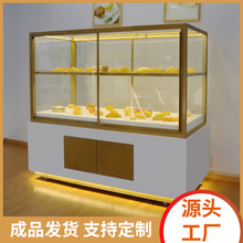 誉创木质铁艺中岛柜面包柜边柜蛋糕点展示柜台欧式面包店展示货架