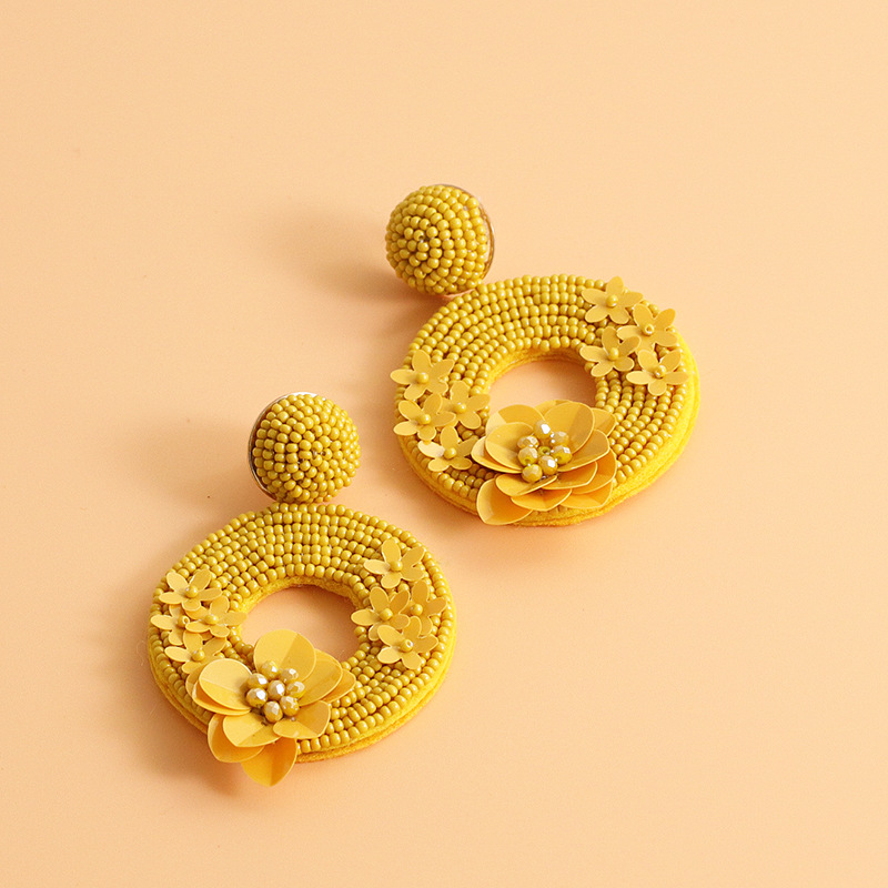 New Fashion Rice Beads Earrings For Women Wholesale display picture 13
