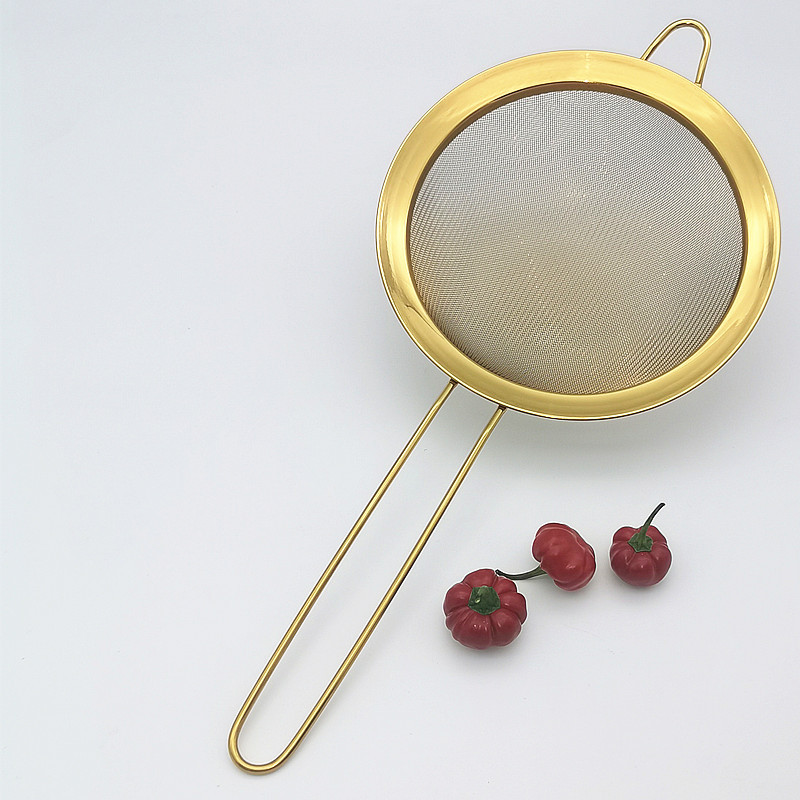 Nuevo filtro de malla de aceite Filtro de residuos de leche de soja fina tamiz de harina de mano Selección de Nido de Pájaro lana jugo de fuga aceite pesca titanio oro