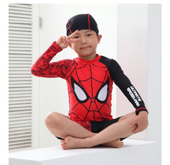 Children's swimsuits, boys' split swimming trunks suit, boys' medium and large children's long-sleeved swimsuits, teenagers' sun protection swimming equipment
