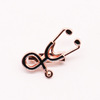 Accessory, stethoscope, metal brooch lapel pin, new collection, wholesale