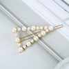 Brand hairgrip from pearl, hairpins, fashionable hair accessory handmade, internet celebrity, simple and elegant design