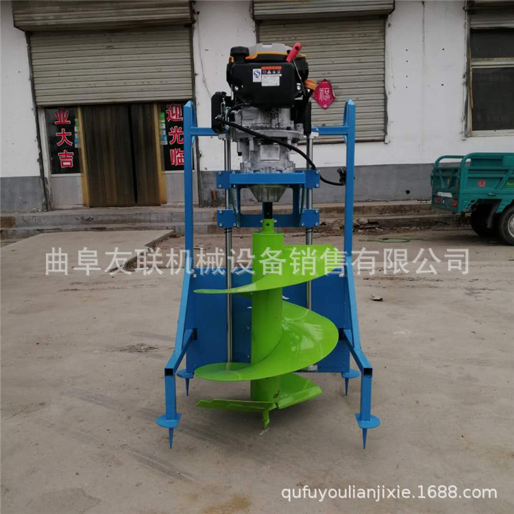 汽油两冲程挖坑机 手推独轮行走挖坑机 葡萄树追肥手提打眼机66