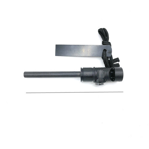 Survivor outdoor long three-in-one magnesium rod magnesium block multifunctional fire stick with whistle compass flint stone