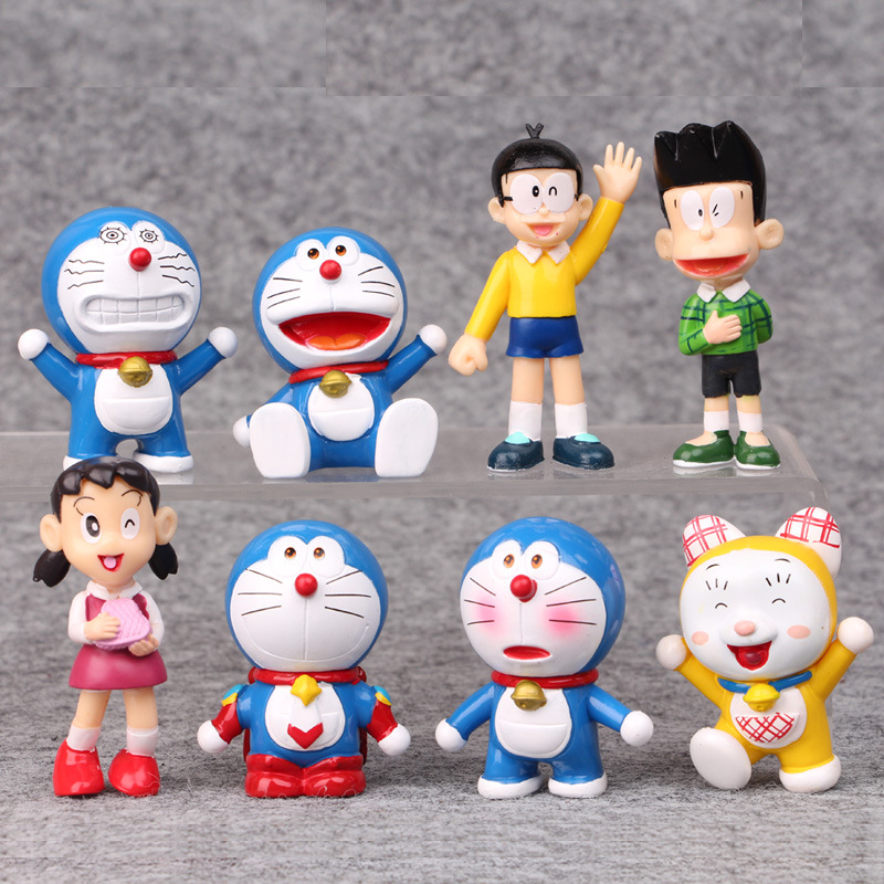 8款6代哆啦A梦叮当猫机器猫大雄哆啦美源静香手办公仔微景观摆件|ms