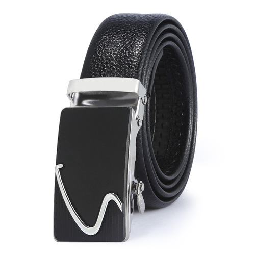 New men's automatic buckle belt, scratch-resistant microfiber belt, business gifts, wholesale factory direct sales