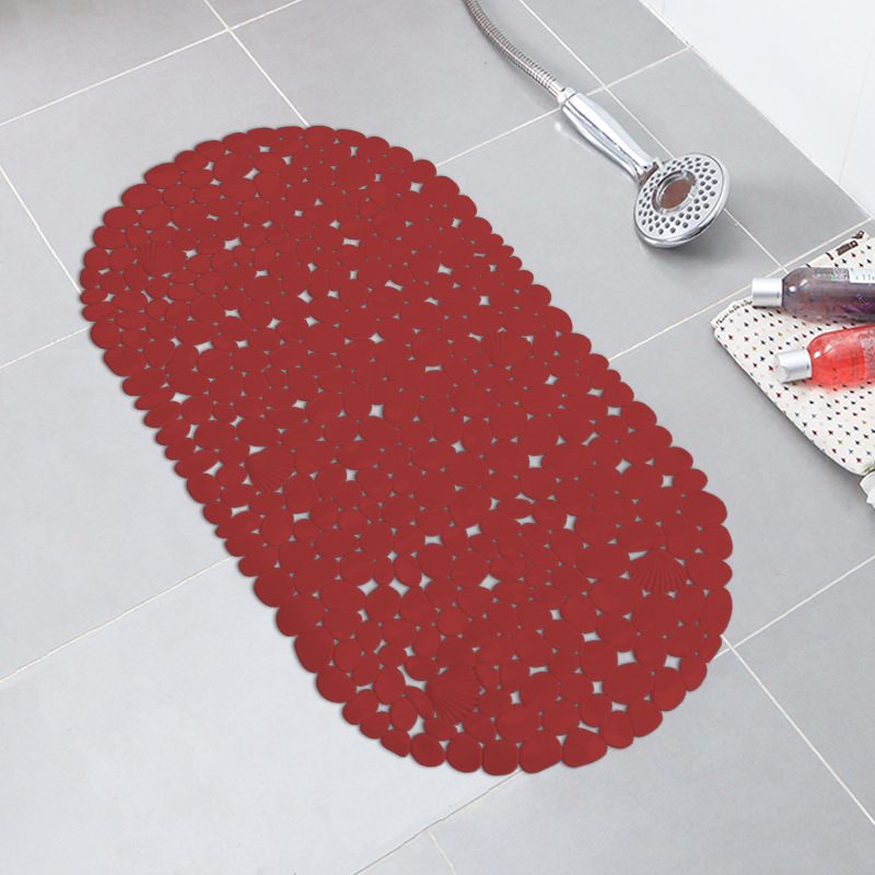 Baño antideslizante alfombra de baño de PVC cuarto de baño ducha ventosa alfombra de piso bañera antideslizante alfombra de baño liso de color sólido estera