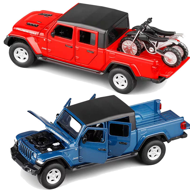 JKM1/32 2020 JEEP Gladiator Robin Hood alloy car model six-turn suspension pickup truck