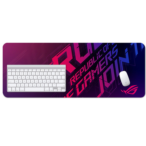 Factory wholesale 80X30 e-sports gaming mouse pad personalized custom thick edge locking Internet cafe table mat dropshipping boxed